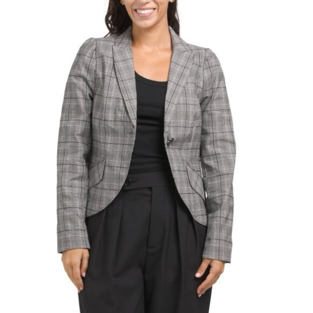 NWT Autres Filles Plaid Blazer